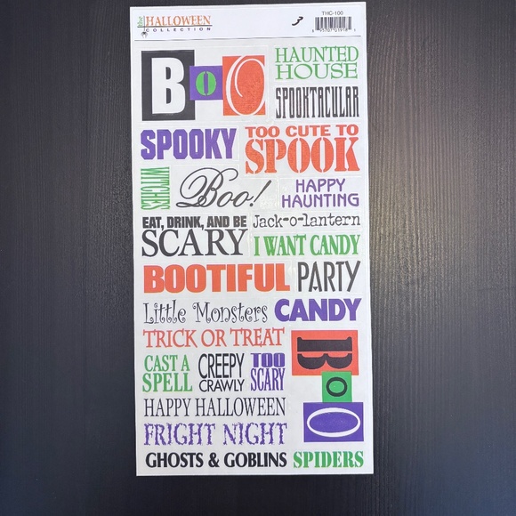 Spooky Season - Scrapbooking Bundle of Paper and Stickers - Picture 8 of 9
